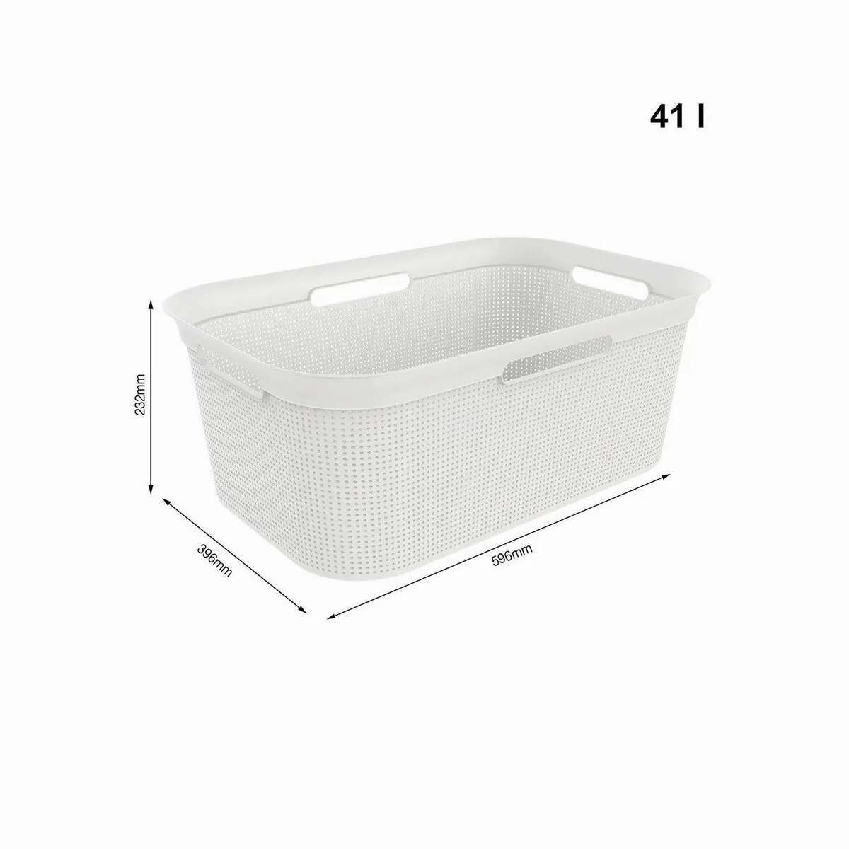 Rotho Brisen Wäschekorb, 40 l Volumen, leicht und platzsparend – ideal für jede Wäsche 4