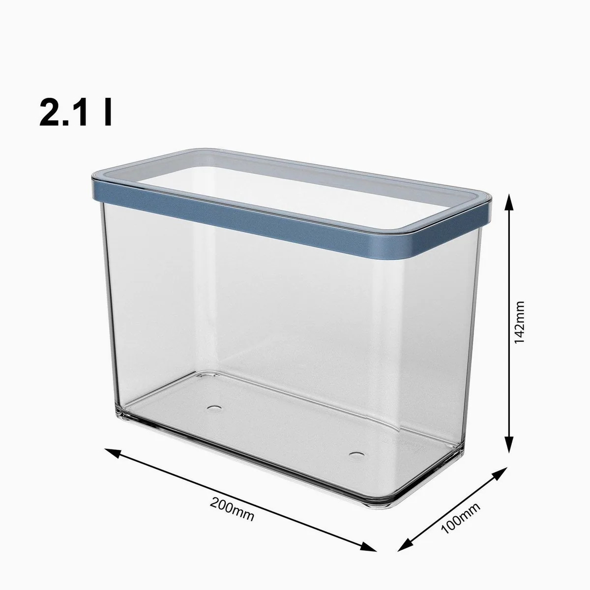 Rotho Loft Vorratsdose 5er-Set, vielseitig & hochtransparent 5