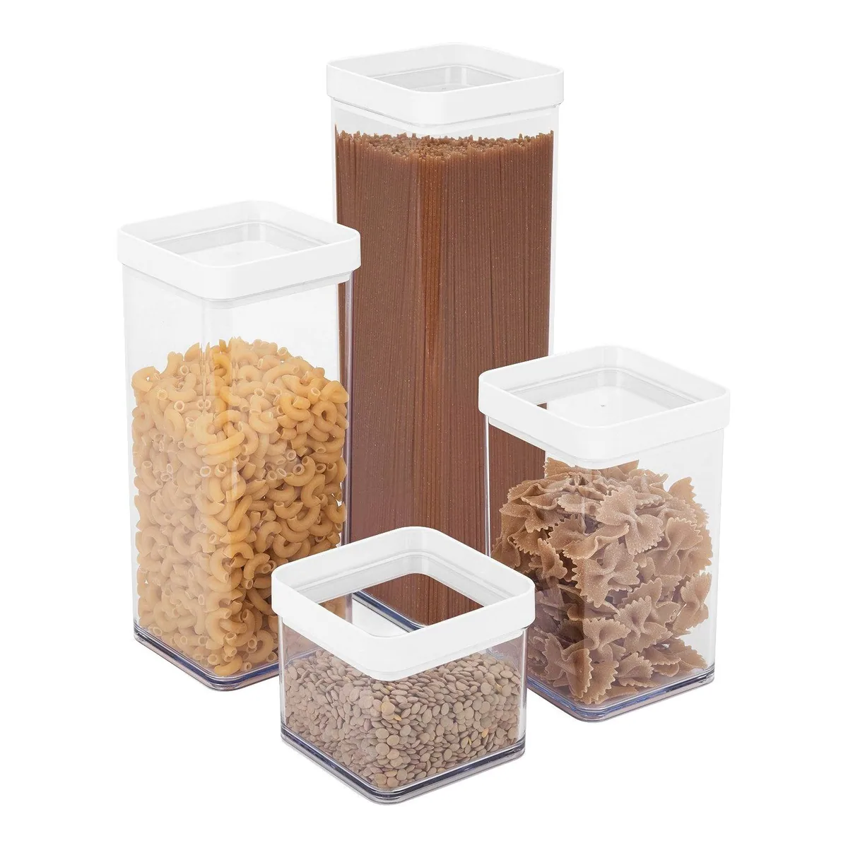 Rotho FERA Vorratsdose, hochtransparent, dicht verschließbar, 5tlg Set 2