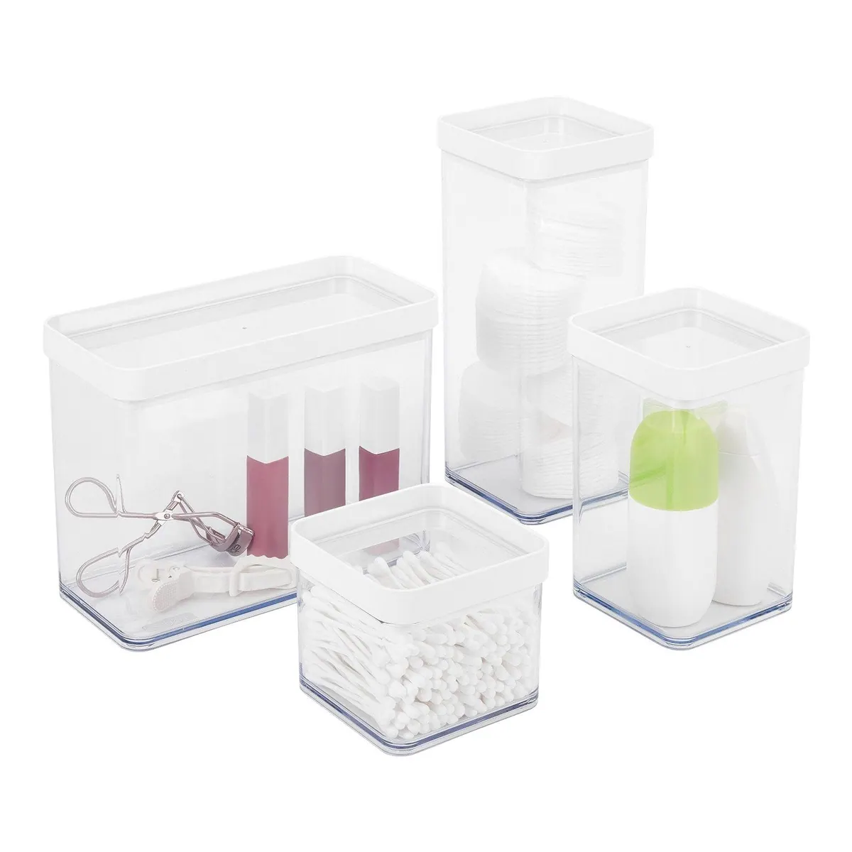 Rotho FERA Vorratsdose, hochtransparent, dicht verschließbar, 5tlg Set 3