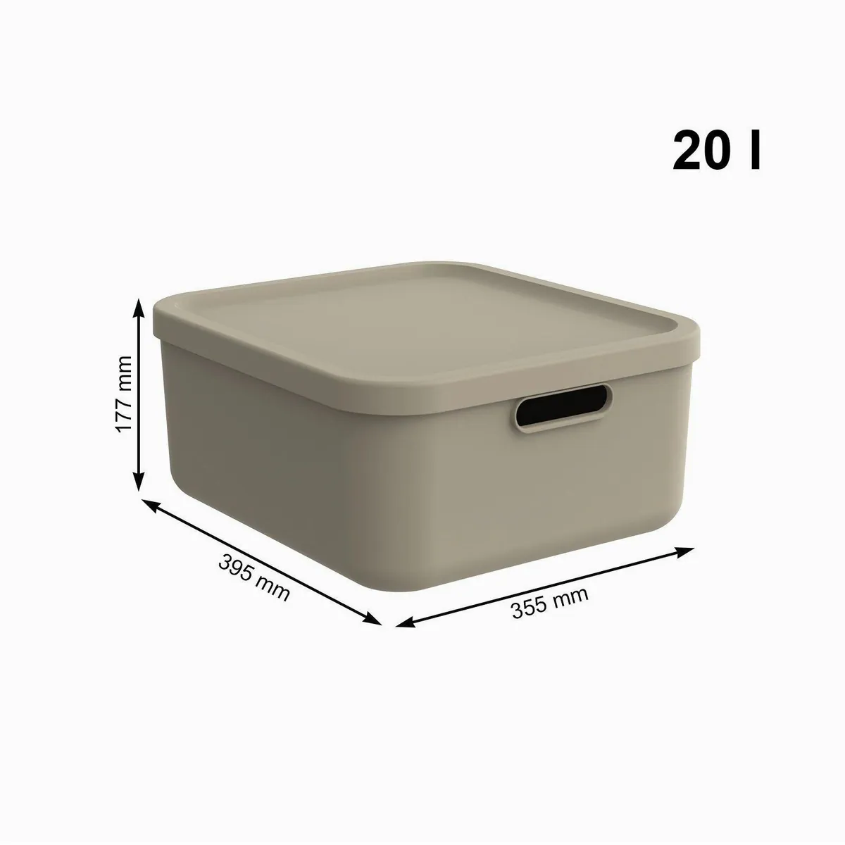 Rotho Albula Light Aufbewahrungsbox, 2er-Set, modular und stapelbar 3