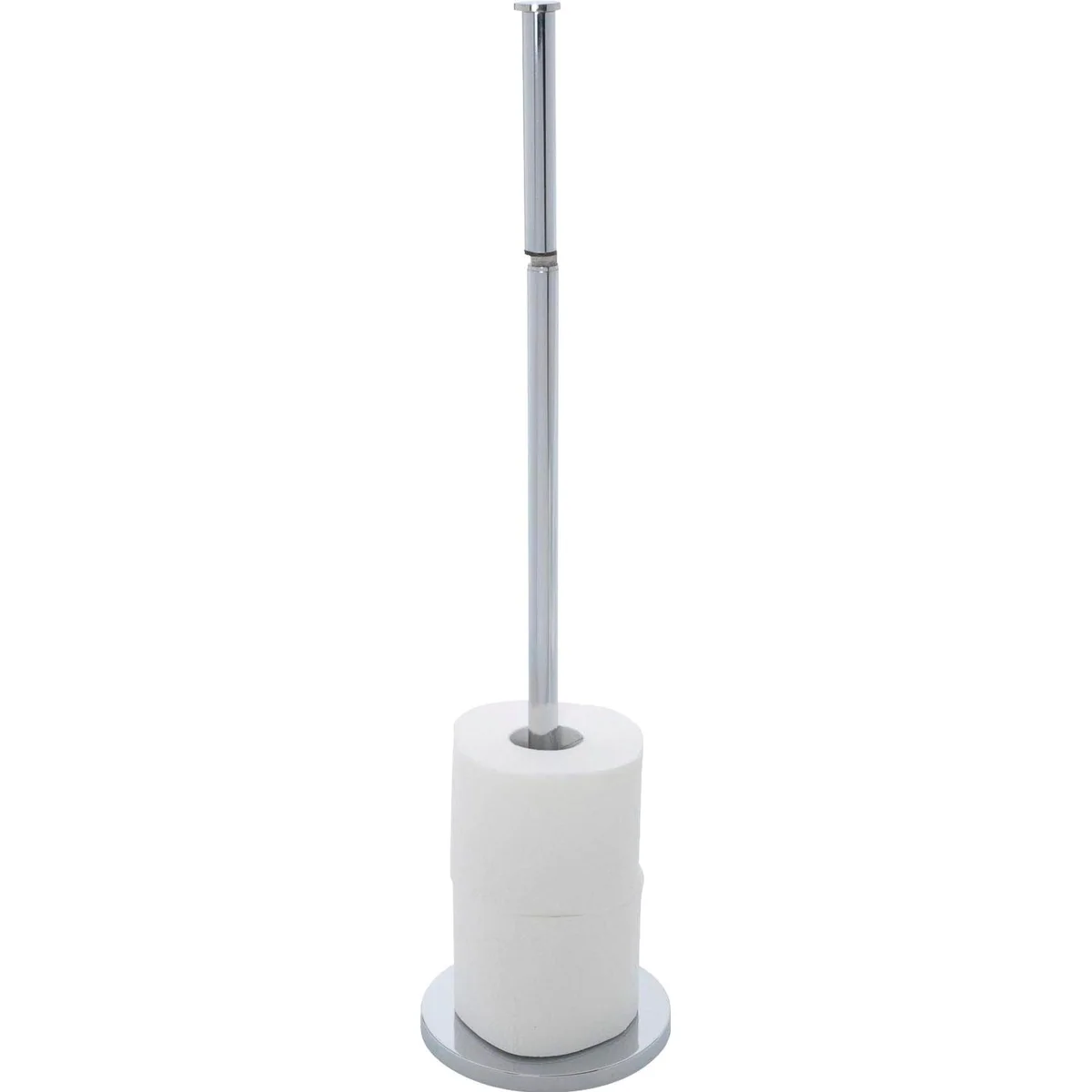 WENKO Toilettenpapierhalter 2 in 1, praktischer Ersatzrollenhalter, Höhe: 55 cm 2