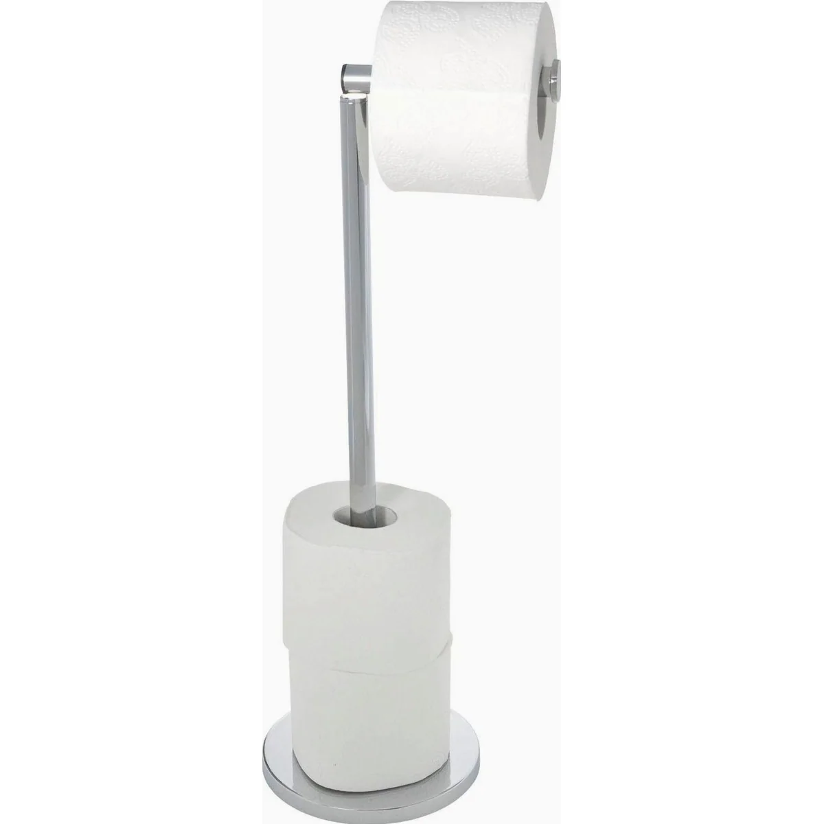 WENKO Toilettenpapierhalter 2 in 1, praktischer Ersatzrollenhalter, Höhe: 55 cm 3