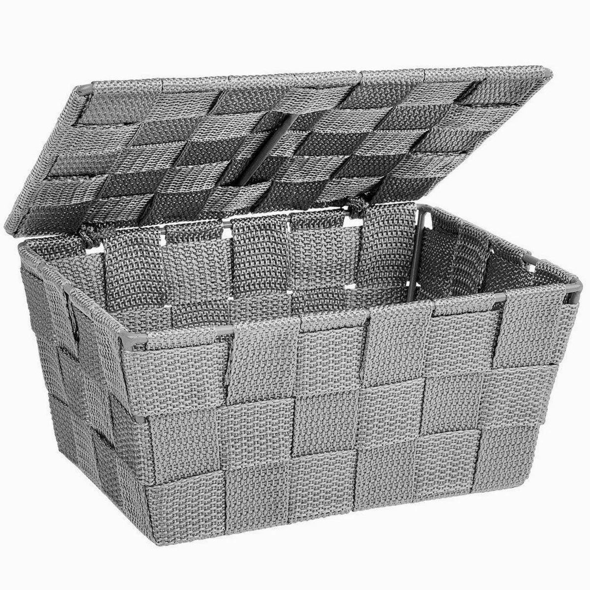 WENKO ADRIA Aufbewahrungsbox, strapazierfähiges Polypropylen, großer Zugriff