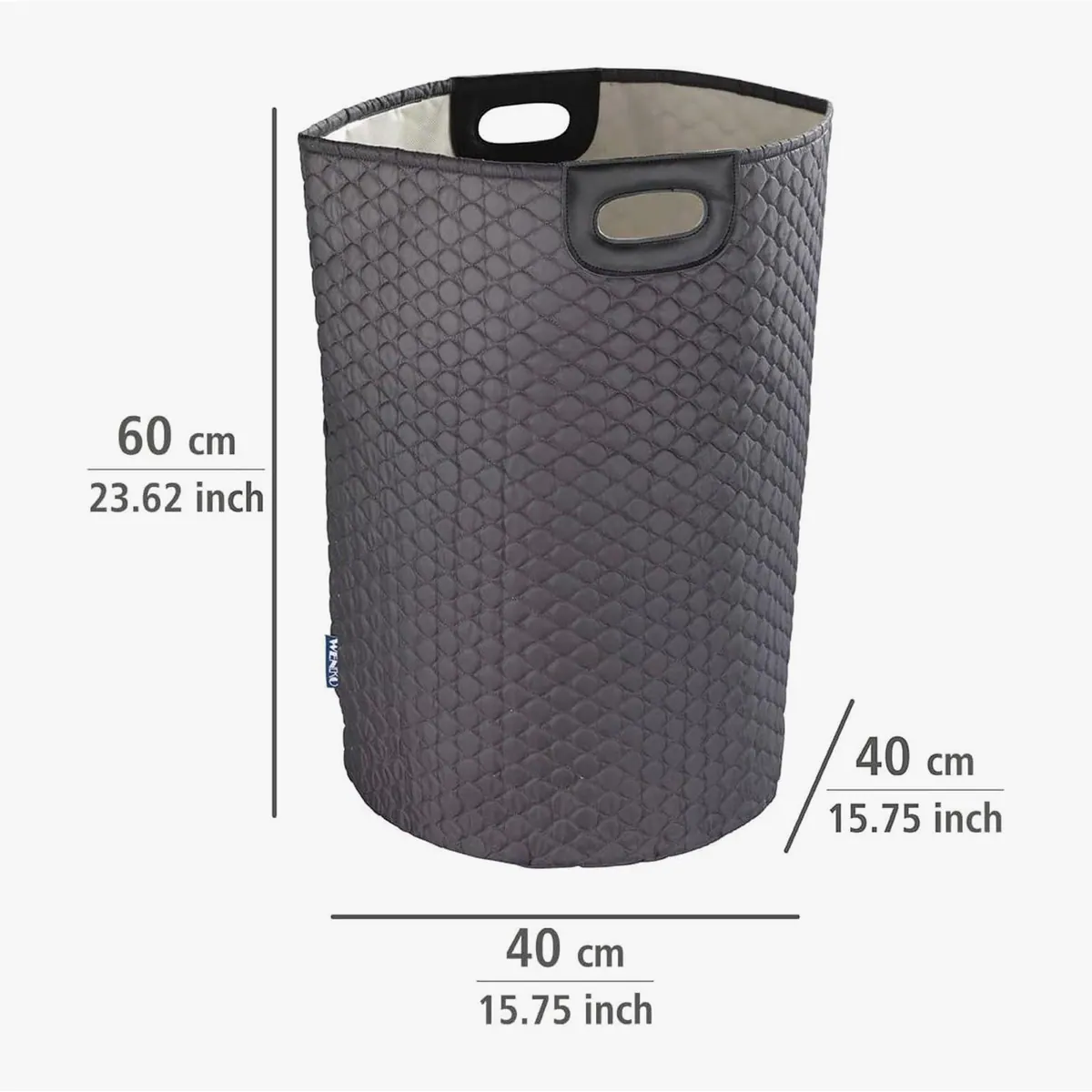 WENKO Wäschebox Wabo, aus hochwertigem Polyester, 75 l, mit Tragegriffen 3