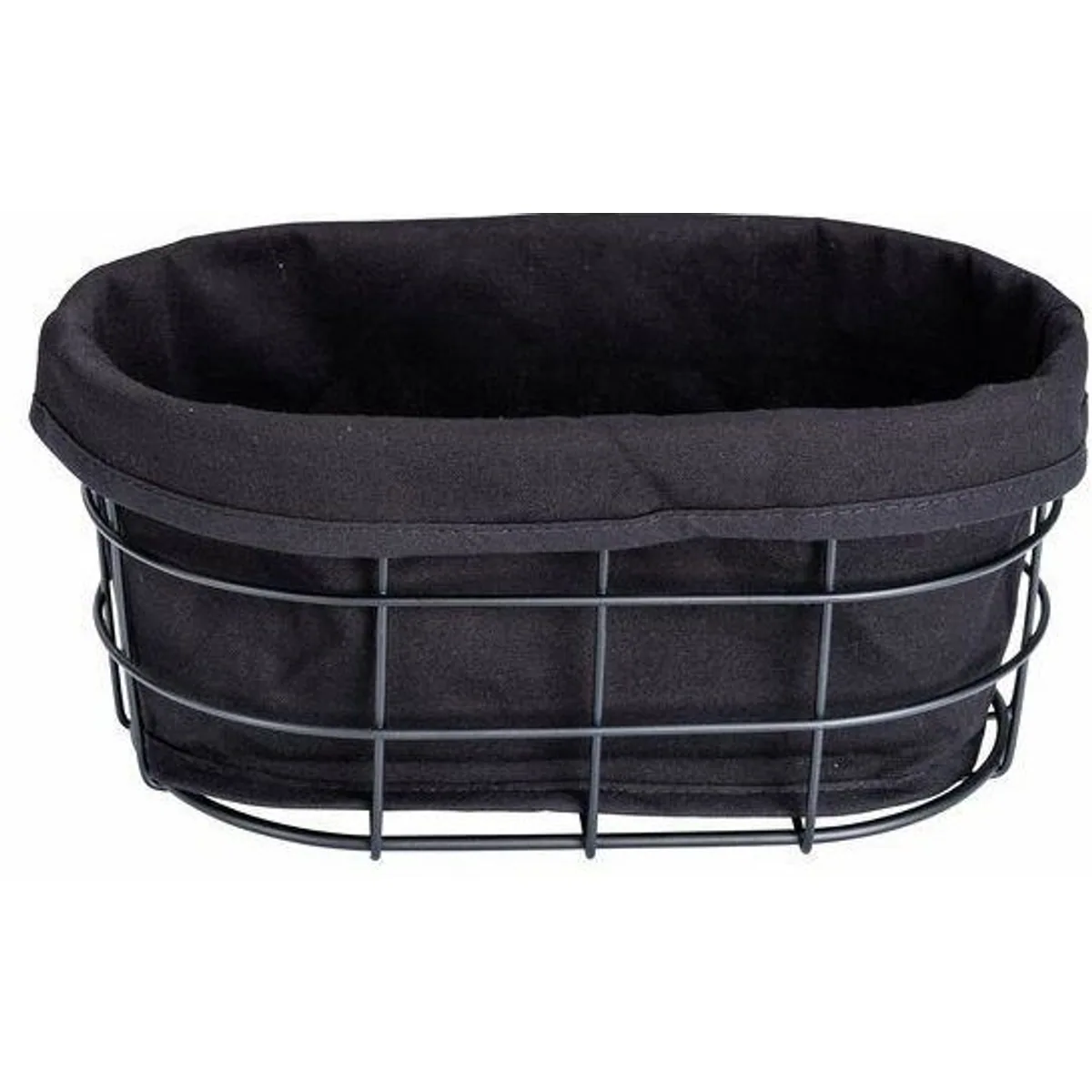 WENKO Brotkorb Bela, Baumwolle, Metall, modernes Design, herausnehmbare Einlage 3
