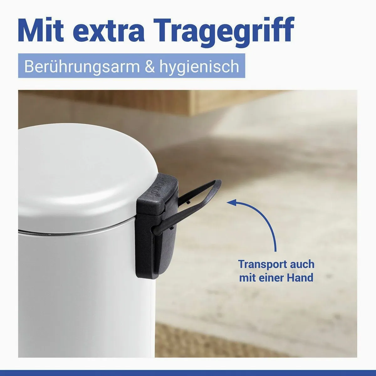 WENKO Kosmetikeimer Leman, 3 Liter, kompakt und funktional 3