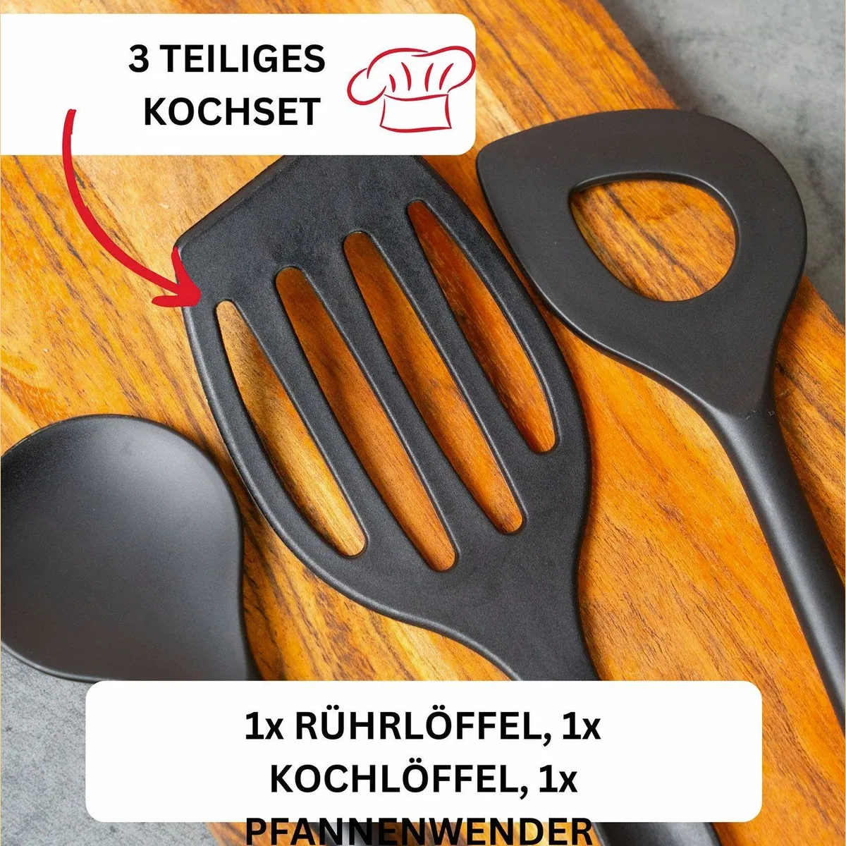 Westmark Kochbesteck-Set 3-tlg., vielseitig, hitzebeständig, spülmaschinengeeignet 2