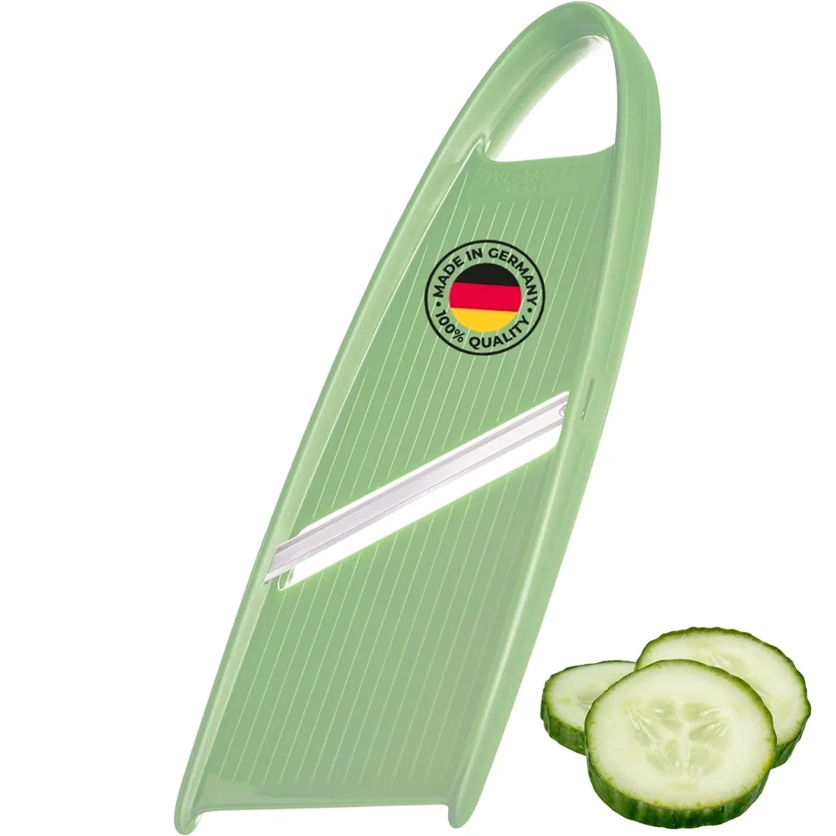 Westmark Gemüsehobel Hobelix, beidseitige Edelstahlklinge, Mint-Grün