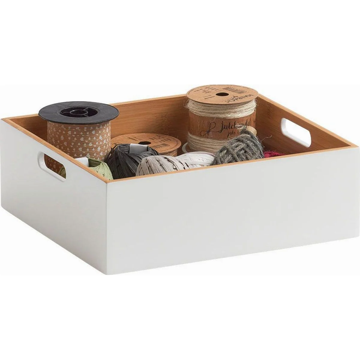 Zeller Aufbewahrungsbox, aus Bambus, skandinavisches Design, stapelbar 3