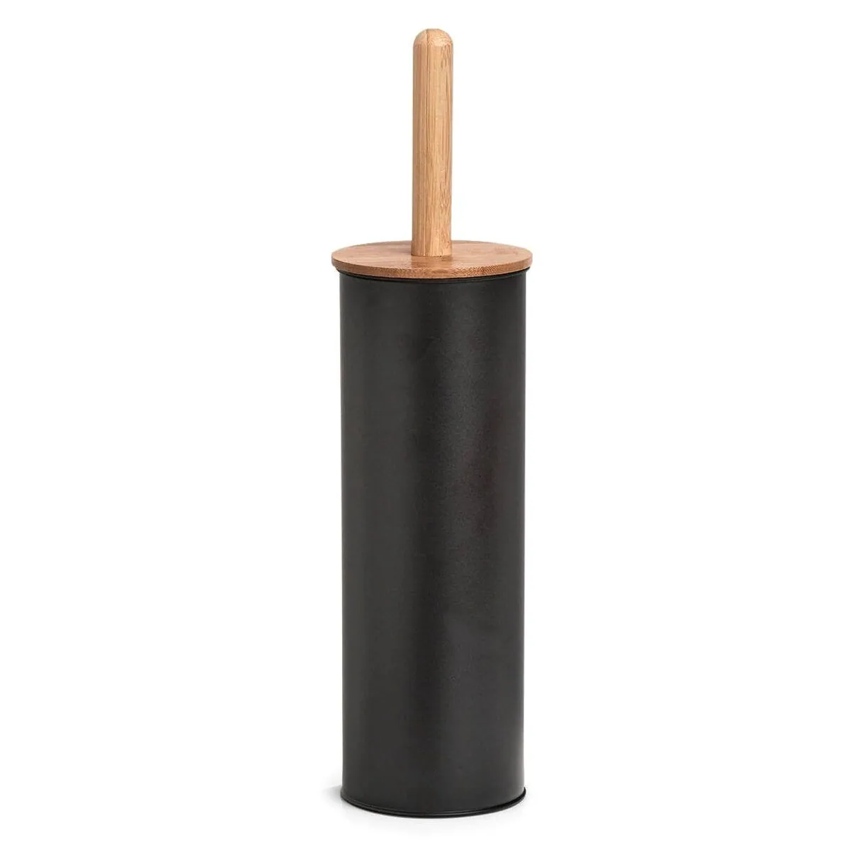 Zeller WC-Reinigungsbürste, Metall und Bambus, Ø 10 cm — stilvolles Badezimmeraccessoire