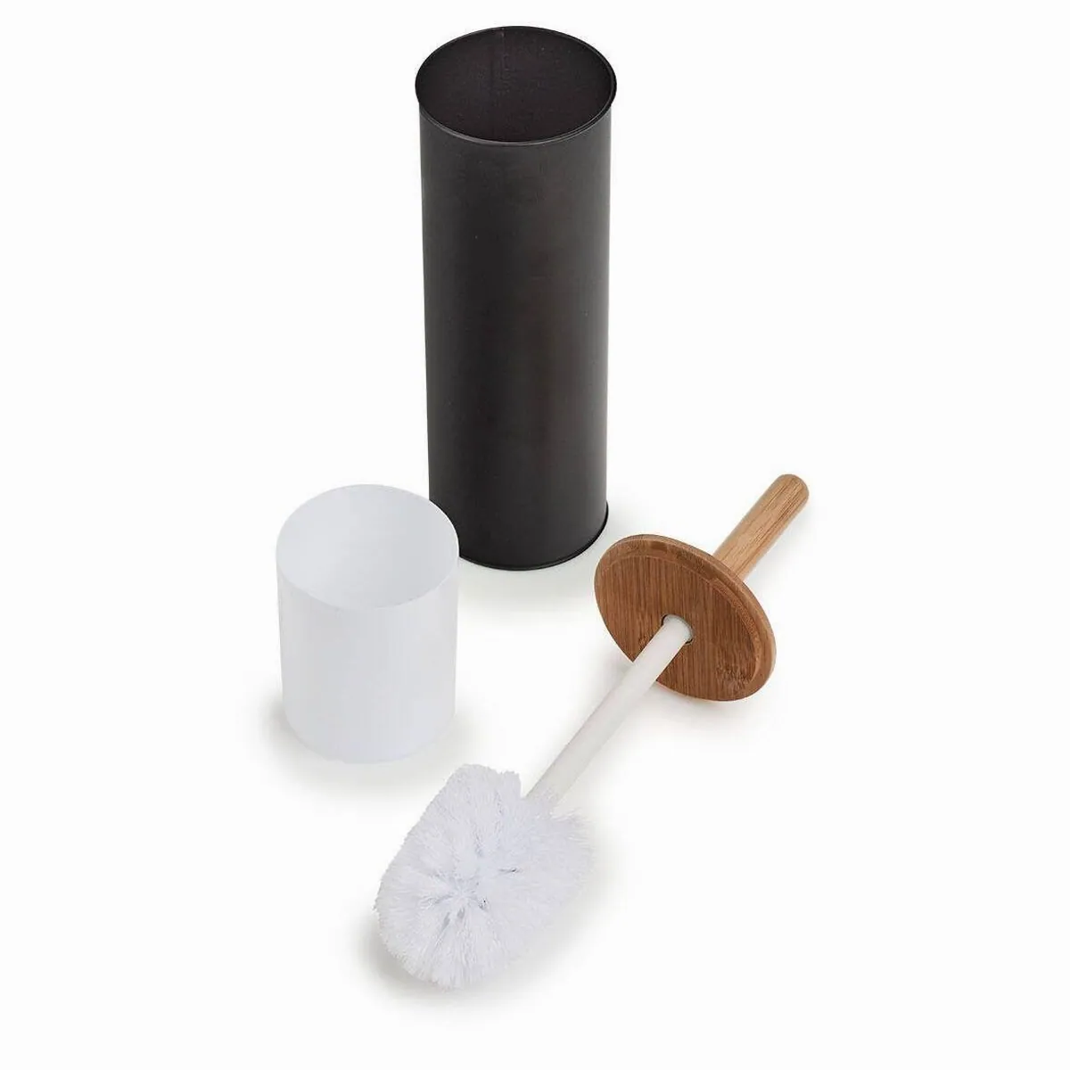 Zeller WC-Reinigungsbürste, Metall und Bambus, Ø 10 cm — stilvolles Badezimmeraccessoire 2