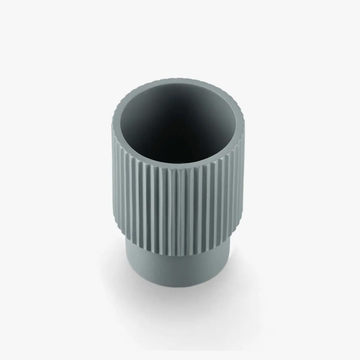 Zeller Badaccessoire-Set 3-teilig, moderne Rillenoptik in Salbeigrün 4