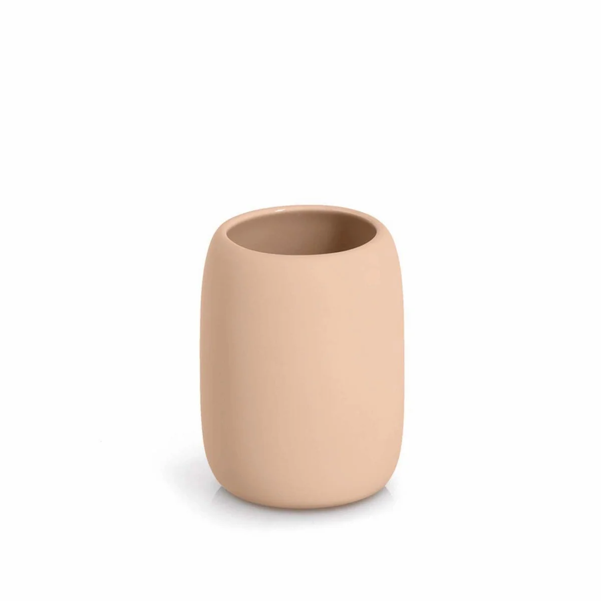 Zeller Badaccessoire-Set, 6-teilig, Keramik, Mandel — stilvolles Design, hygienisch, pflegeleicht 4